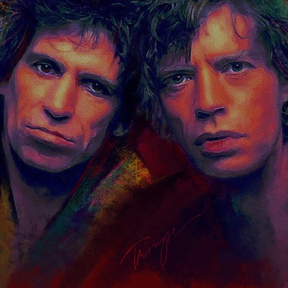 ‘GLIMMER TWINS’  BY CONNIE TROUPE 8 1/2 X11 PRINT - Picture 1 of 3